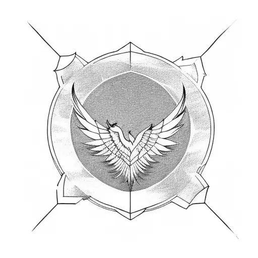 Phoenix tattoo design idea