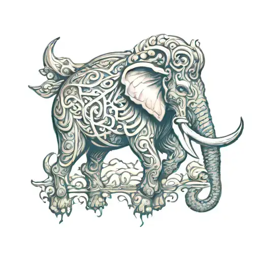 Mastodon tattoo design idea