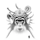 Monkey king tattoo design idea