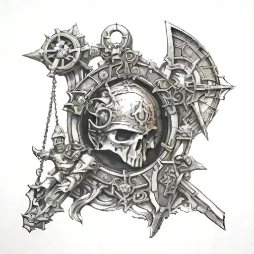 warhammer 40000 inquisition tattoo design idea