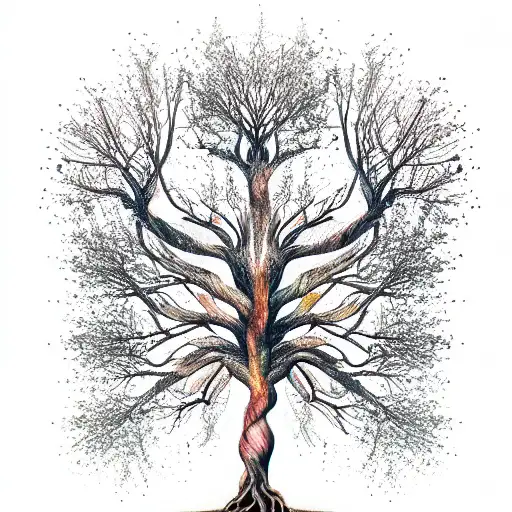 Tree of Life, yggdrasil tattoo design idea