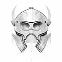 Ancient Thracian Gladiator Helmet tattoo design idea