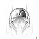 Gladiator Helmet tattoo design idea