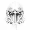Gladiator Helmet tattoo design idea
