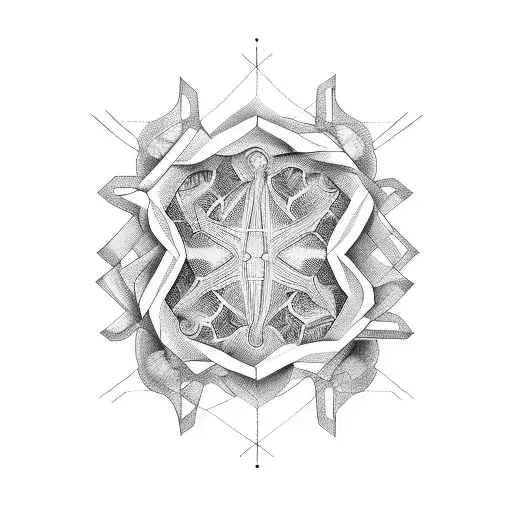 Neural network tattoo design idea