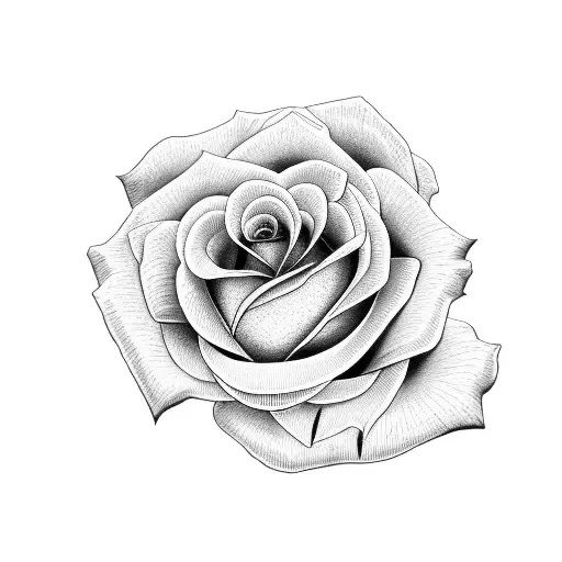 Rose made by hundred dollars  tattoo design idea