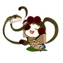 Snake with roses  tattoo design idea