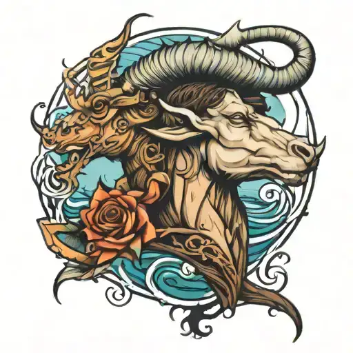Kurt, Atlantic City, Capricorn tattoo design idea