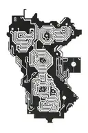 Circuit board as the base design that incorporates spanish heritage, Madison, Wisconsin, Minnesota, and Adoption tattoo design idea