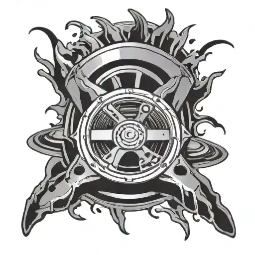 jog wheel from a cdj tattoo design idea