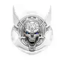 Ragnar infused terminator tattoo design idea