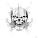 Ragnar infused terminator tattoo design idea