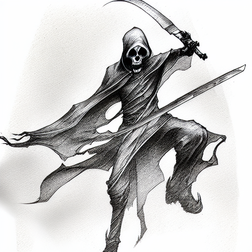 Grim Reaper tattoo design idea