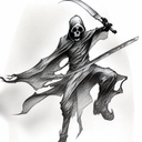 Grim Reaper tattoo design idea