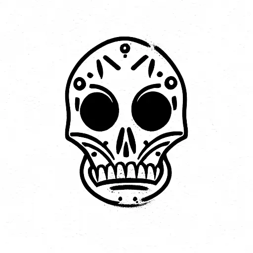 calavera café racer tattoo design idea