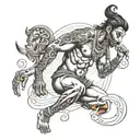 shiv sankar with good body tattoo design idea