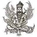 shiv sankar with good body tattoo design idea