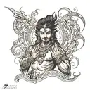 shiv sankar with good body tattoo design idea