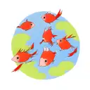 2 carps tattoo design idea