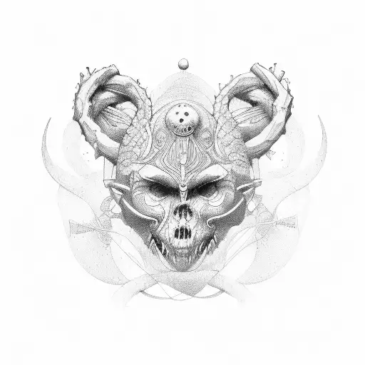 gemini pilliars scropion tattoo design idea