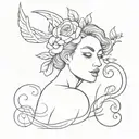 forever 57 young tattoo design idea