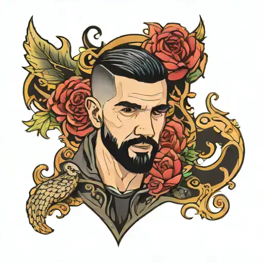 drake tattoo design idea