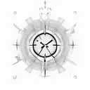 Infinity Symbol with clock tattoo design idea