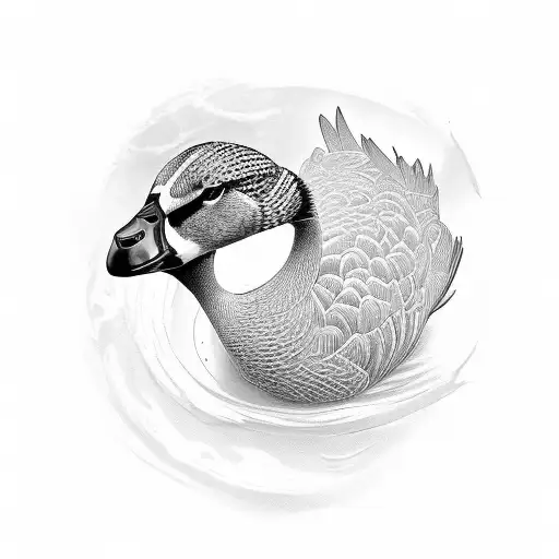goose tattoo design idea