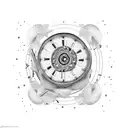 julius caesar, time, clock tattoo design idea