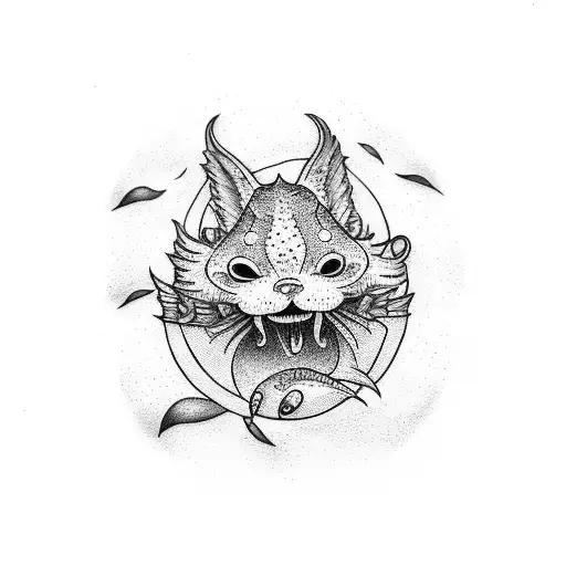 A dotwork tattoo featuring lyrics from a Catfish and the Bottlemen song tattoo design idea