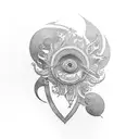 Oasis tattoo design idea