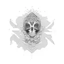 Oasis tattoo design idea