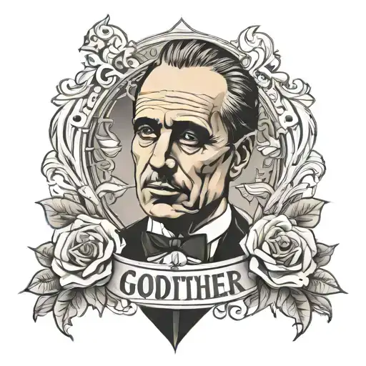 godfather tattoo design idea