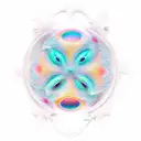 fractal space tattoo design idea