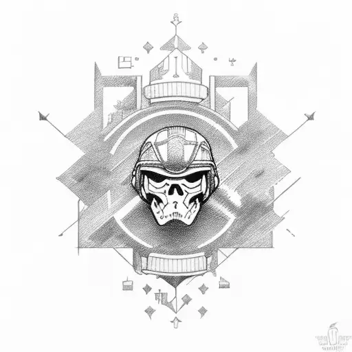 a true soldier for christ tattoo design idea