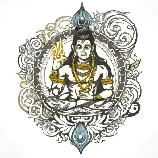 Mahadev tattoo design idea