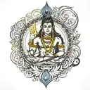 Mahadev tattoo design idea