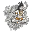 Mahadev tattoo design idea