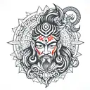 Mahadev tattoo design idea