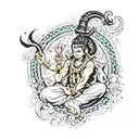 Mahadev tattoo design idea