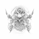 Medicine tattoo design idea