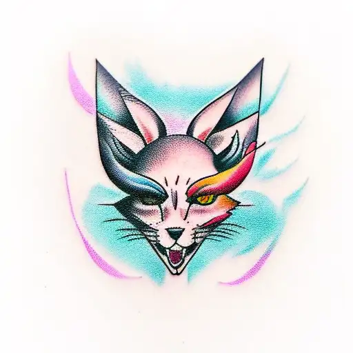 feminine , femboys , mixture of masculinity and feminine  tattoo design idea