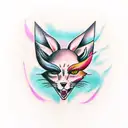 feminine , femboys , mixture of masculinity and feminine  tattoo design idea