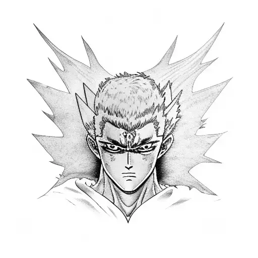 BERSERK anime guts griffith brand of sacrifice tattoo design idea