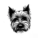Westie tattoo design idea