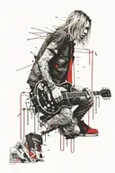 kurt cobain tattoo design idea