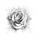 Sword with roses  tattoo design idea