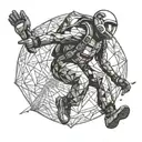 skydive tattoo design idea