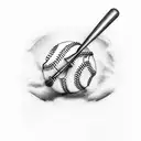 baseball tattoo design idea