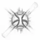baseball tattoo design idea